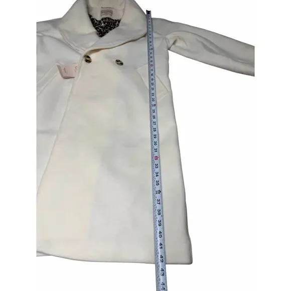 NWT Santinni London “Hepburn” Italian Virgin Wool & Cashmere Coat Size L - Picture 10 of 16